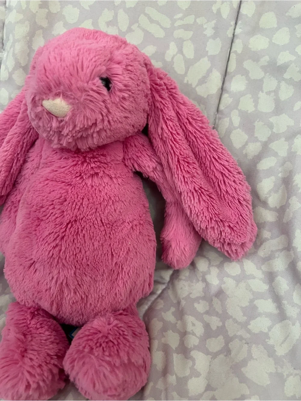 NWT Jellycat Medium Bashful Hot Pink Bunny Retired HTF Authentic